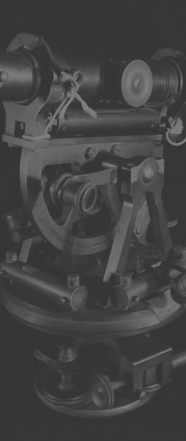 theodolite - traditional land surveying equipment